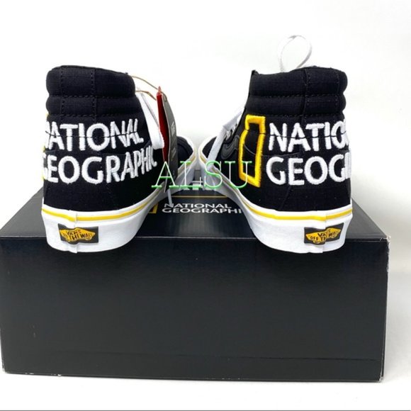 💖MEGA SALE💖VANS SK8-HI Reissue Nation Geographic Black Women's 6.5 VN0A3TKPXHP - Picture 9 of 14